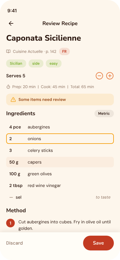 Lenti screen, Review & edit